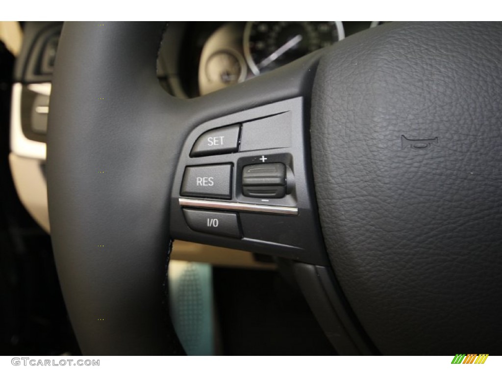 2013 5 Series 550i Sedan - Carbon Black Metallic / Oyster/Black photo #23