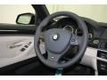 Oyster/Black 2013 BMW 5 Series 550i Sedan Steering Wheel