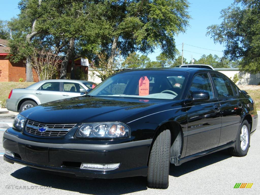 2003 Impala LS - Black / Medium Gray photo #1