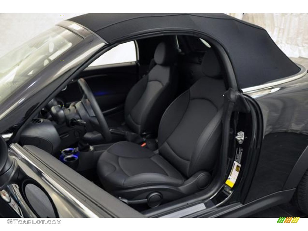 Carbon Black Interior 2013 Mini Cooper S Roadster Photo #69436717