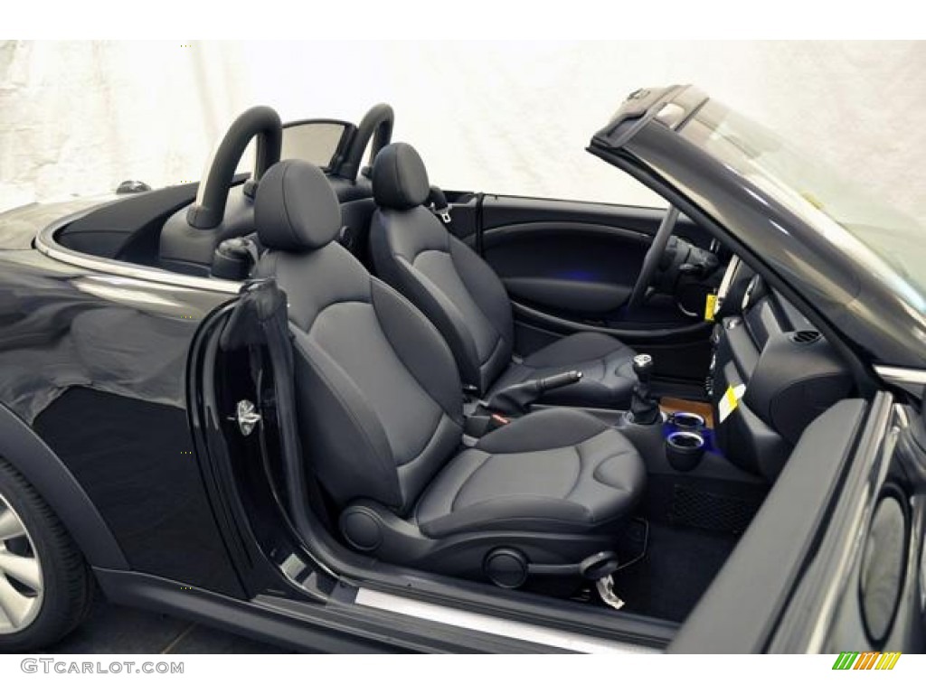 Carbon Black Interior 2013 Mini Cooper S Roadster Photo #69436831