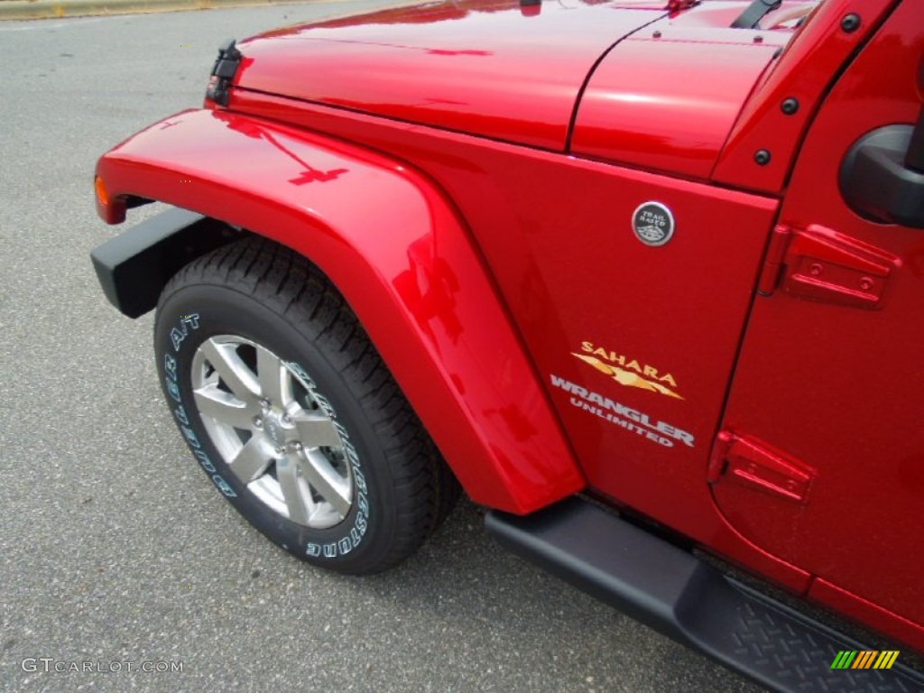 2013 Jeep Wrangler Unlimited Sahara 4x4 Marks and Logos Photo #69437833