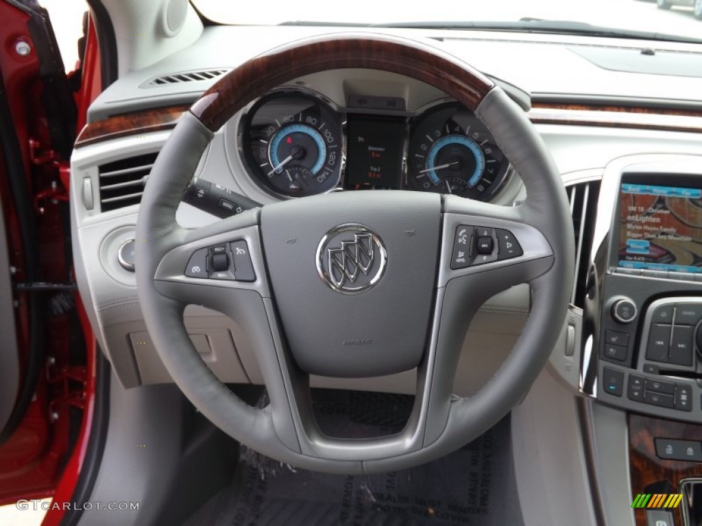 2013 Buick LaCrosse FWD Titanium Steering Wheel Photo #69438174