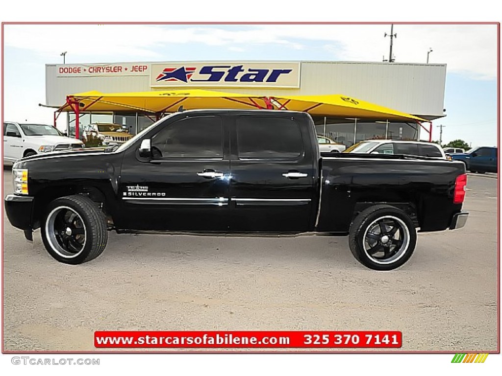 2009 Silverado 1500 LT Texas Edition Extended Cab - Black / Ebony photo #2