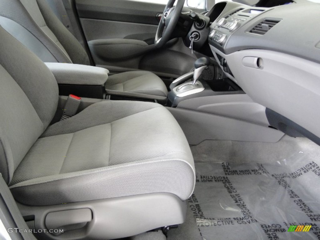 2010 Civic LX Sedan - Alabaster Silver Metallic / Gray photo #23