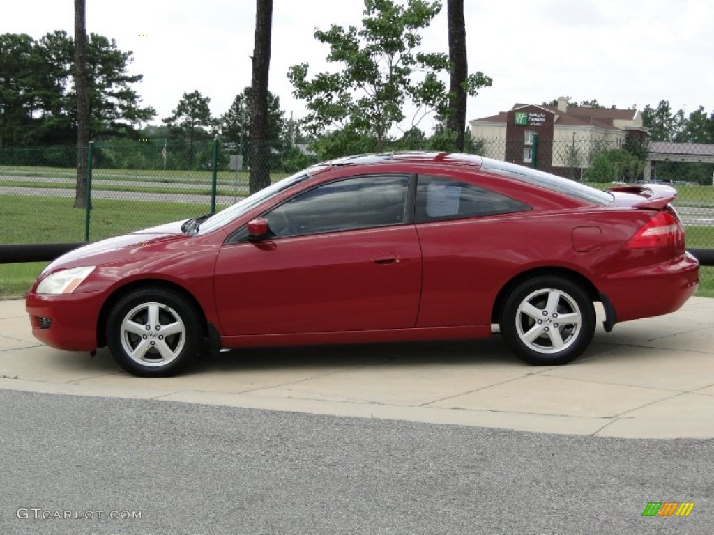 2003 Accord EX-L Coupe - San Marino Red / Ivory photo #8