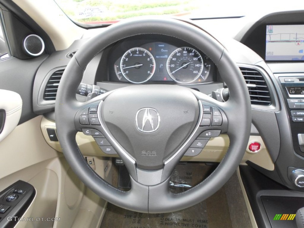 2013 Acura RDX Technology Parchment Steering Wheel Photo #69441316