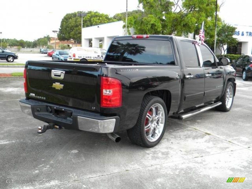 2007 Silverado 1500 LT Crew Cab - Black / Ebony Black photo #3