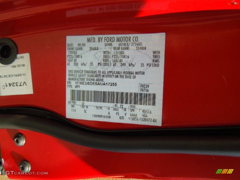 2010 Explorer XLT - Torch Red / Camel photo #7