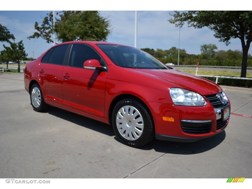 Salsa Red 2009 Volkswagen Jetta S Sedan Exterior Photo #69443611