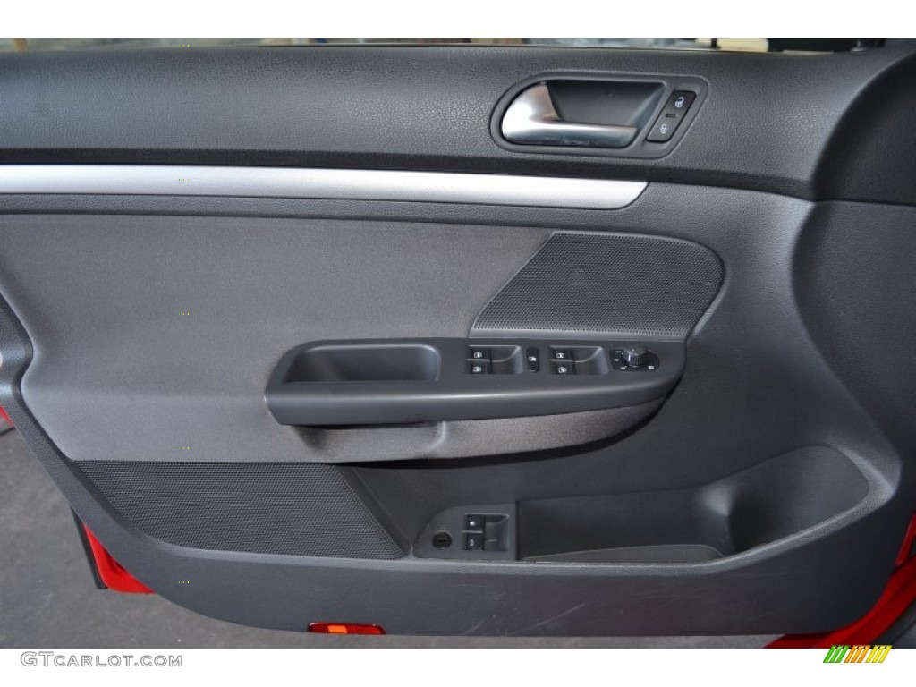 2009 Volkswagen Jetta S Sedan Anthracite Door Panel Photo #69443659