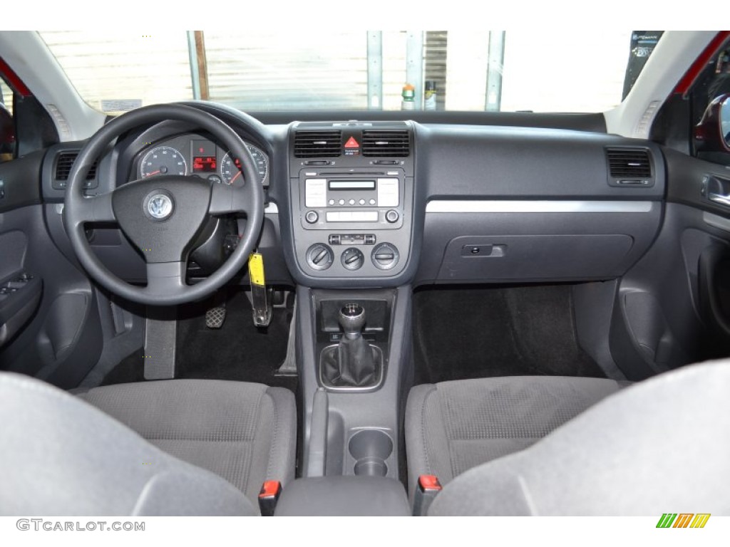 2009 Volkswagen Jetta S Sedan Anthracite Dashboard Photo #69443668