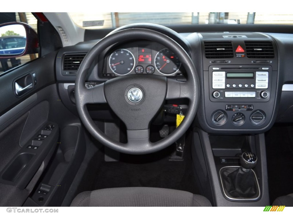 2009 Volkswagen Jetta S Sedan Anthracite Dashboard Photo #69443677