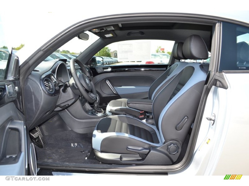 Black/Blue Interior 2013 Volkswagen Beetle Turbo Photo #69444415