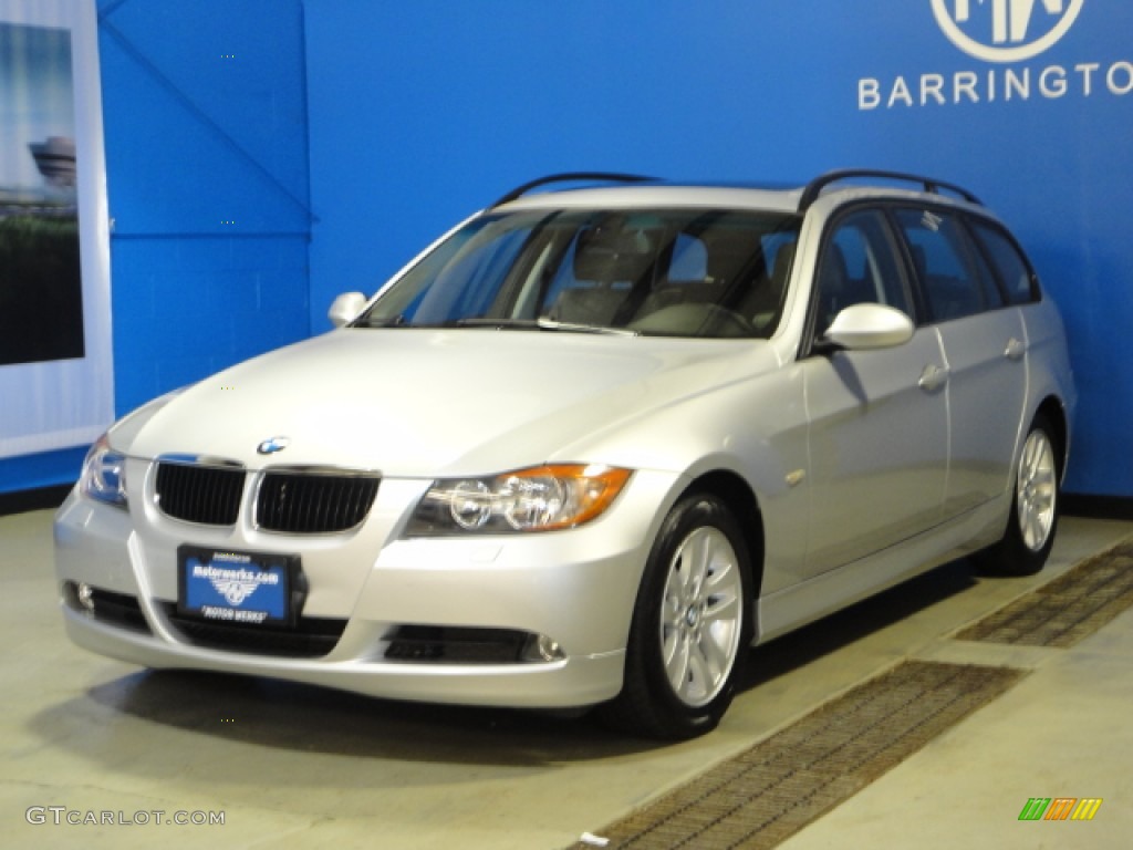 2006 3 Series 325xi Wagon - Titanium Silver Metallic / Black photo #3