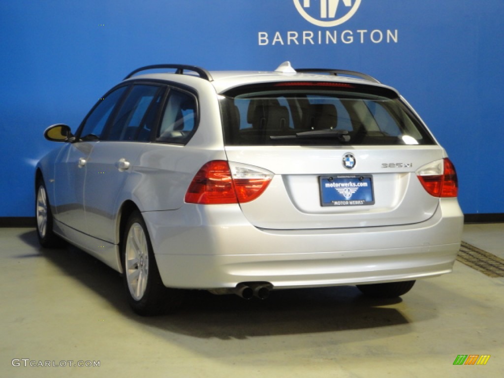 2006 3 Series 325xi Wagon - Titanium Silver Metallic / Black photo #6