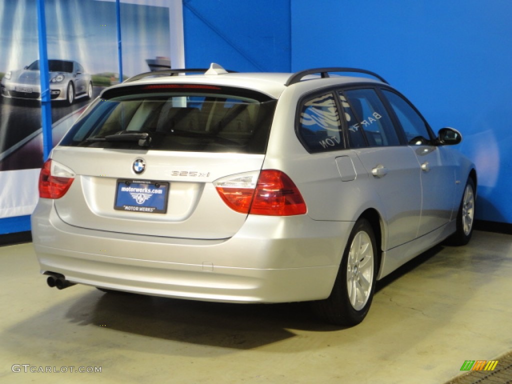 2006 3 Series 325xi Wagon - Titanium Silver Metallic / Black photo #8
