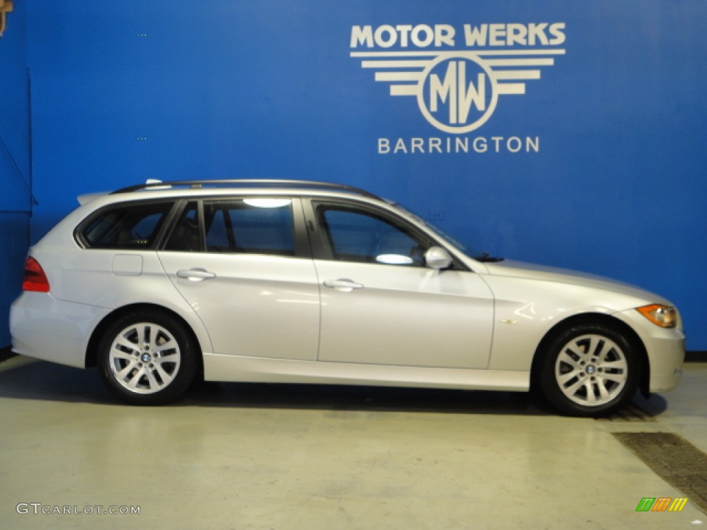 2006 3 Series 325xi Wagon - Titanium Silver Metallic / Black photo #10