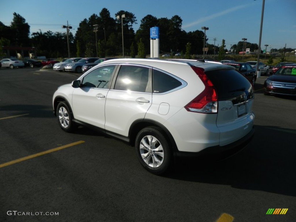 2012 CR-V EX-L - White Diamond Pearl / Beige photo #3