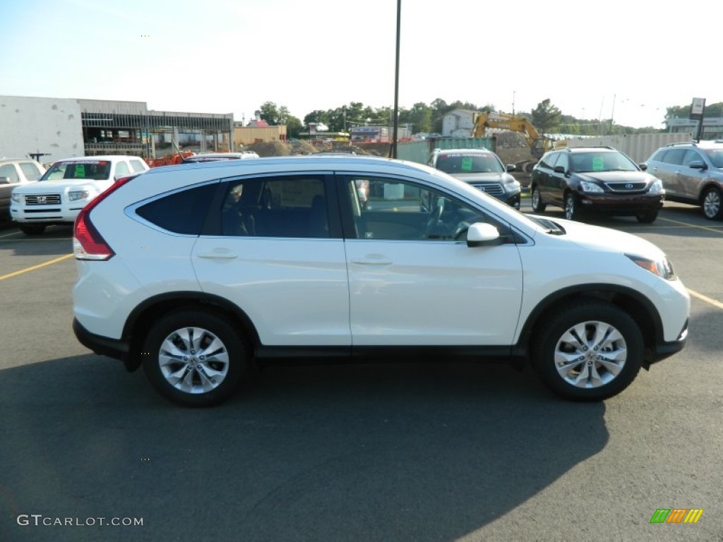 2012 CR-V EX-L - White Diamond Pearl / Beige photo #6