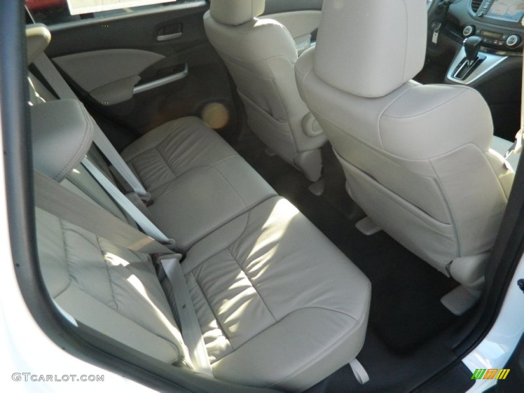 2012 CR-V EX-L - White Diamond Pearl / Beige photo #16