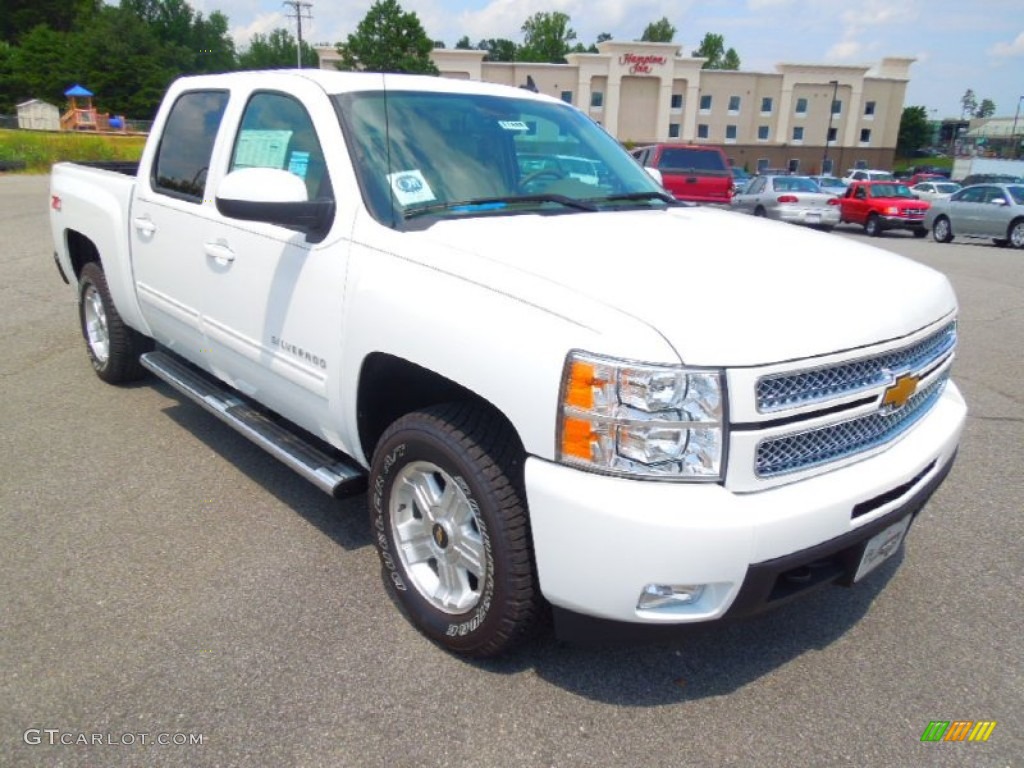 2012 Silverado 1500 LTZ Crew Cab 4x4 - Summit White / Light Cashmere/Dark Cashmere photo #1