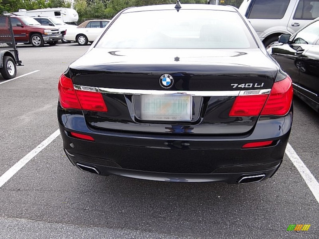 2011 7 Series 740Li Sedan - Jet Black / Black photo #3