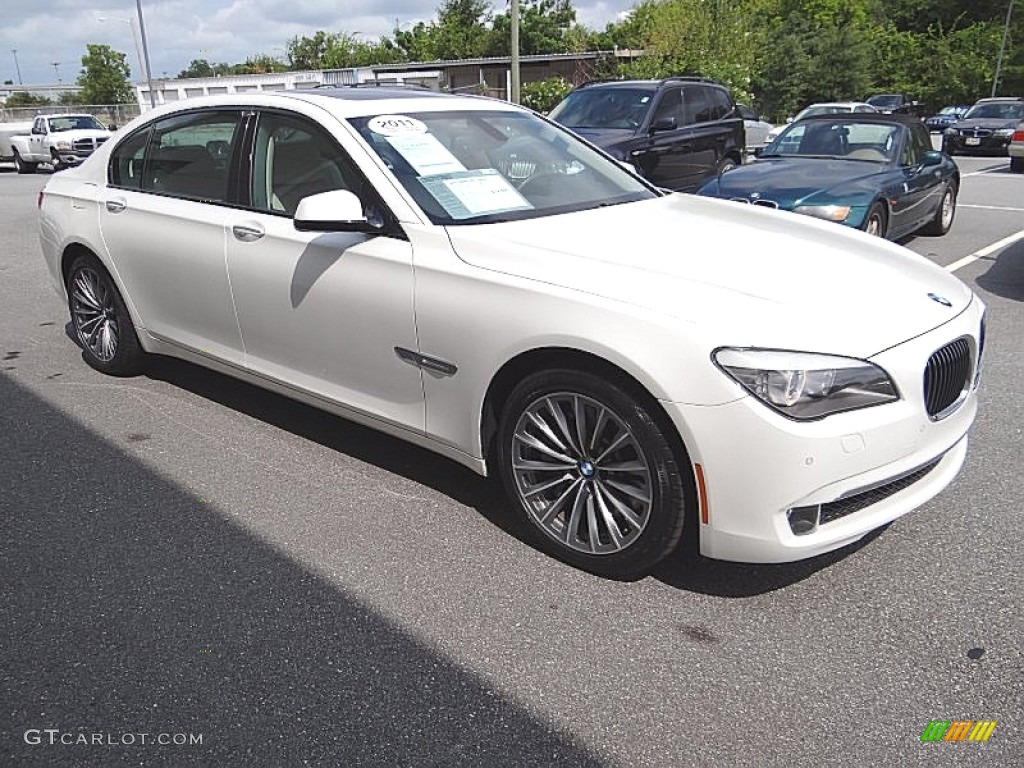 Mineral White Metallic 2011 BMW 7 Series 750Li Sedan Exterior Photo #69446092