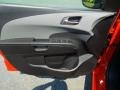 Jet Black/Dark Titanium 2012 Chevrolet Sonic LT Hatch Door Panel