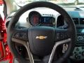 Jet Black/Dark Titanium 2012 Chevrolet Sonic LTZ Sedan Steering Wheel