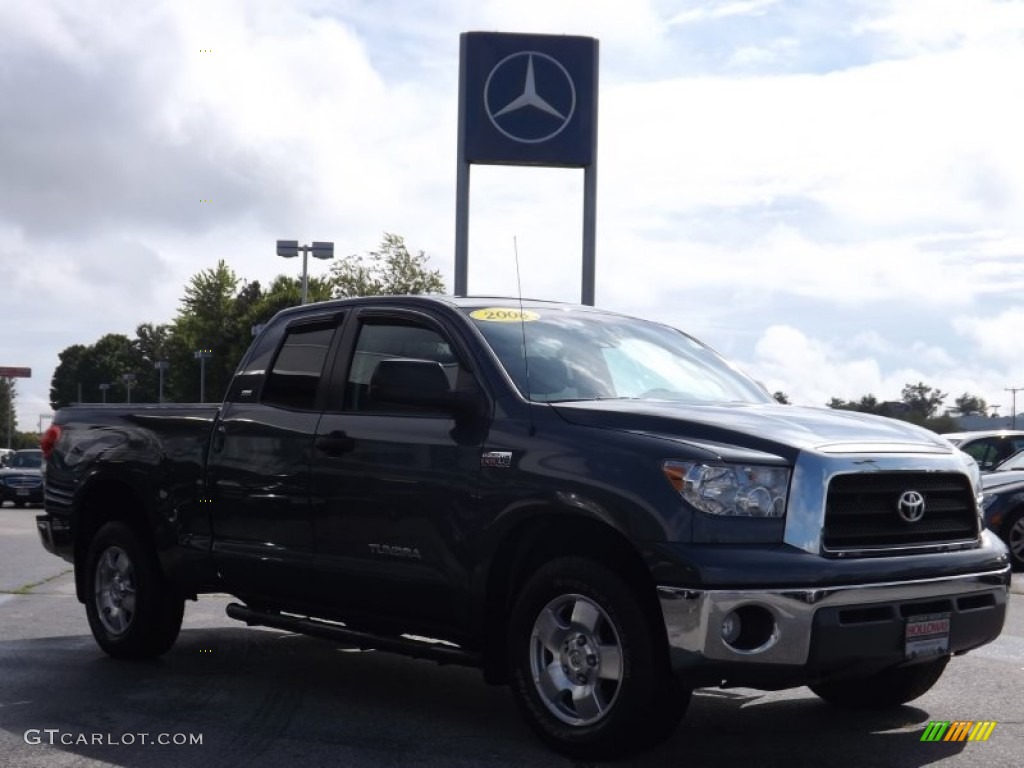 2008 Tundra SR5 TRD Double Cab 4x4 - Slate Gray Metallic / Graphite Gray photo #3