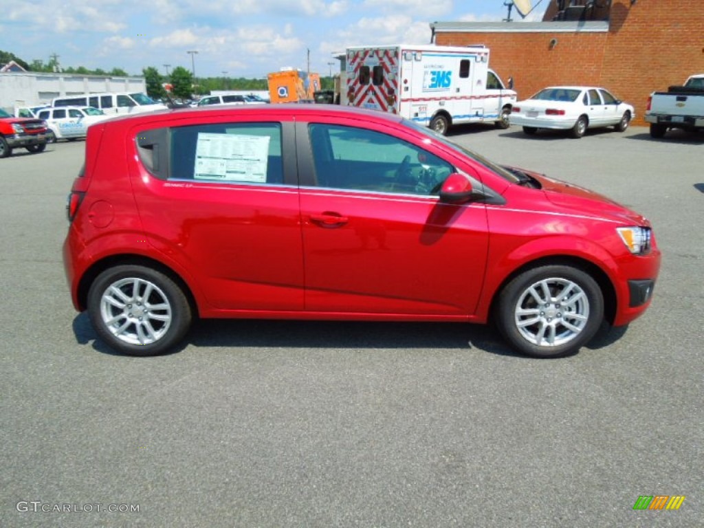 Crystal Red Tintcoat 2012 Chevrolet Sonic LT Hatch Exterior Photo #69447343