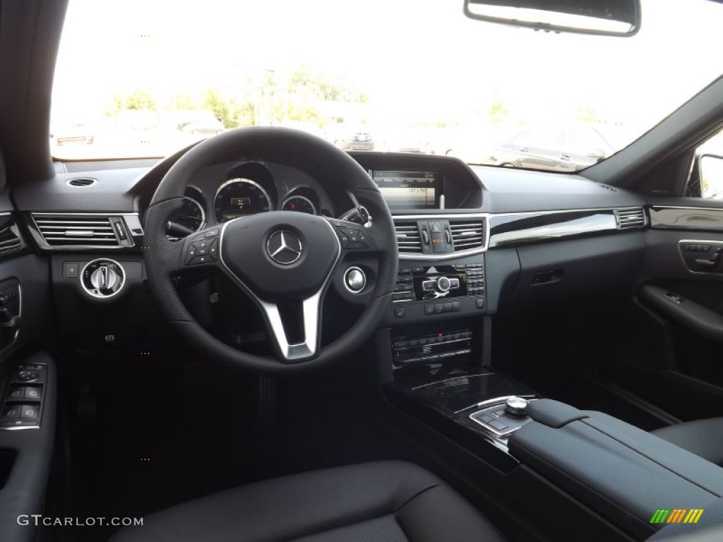 Black Interior 2013 Mercedes-Benz E 350 4Matic Sedan Photo #69447412