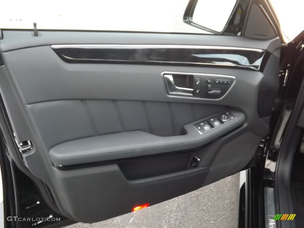 2013 Mercedes-Benz E 350 4Matic Sedan Black Door Panel Photo #69447428