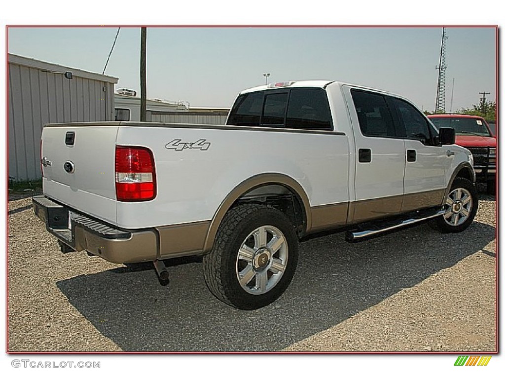 2006 F150 King Ranch SuperCrew 4x4 - Oxford White / Castano Brown Leather photo #11