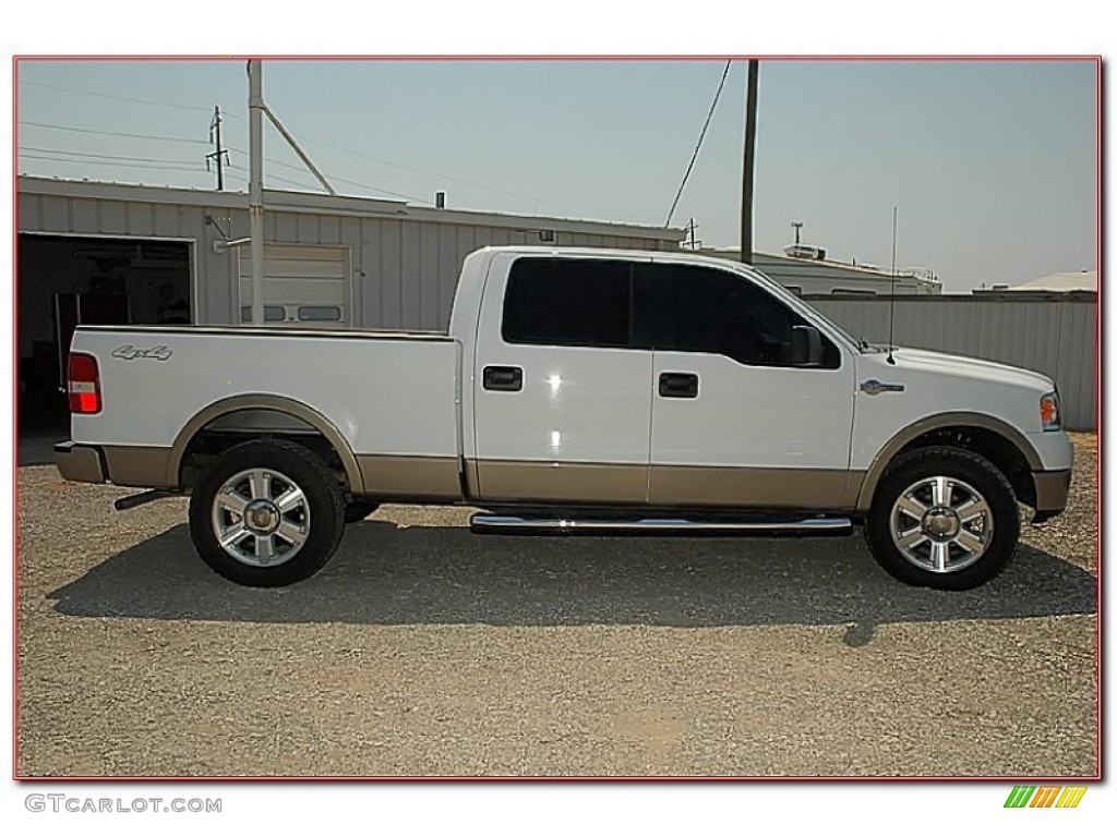 2006 F150 King Ranch SuperCrew 4x4 - Oxford White / Castano Brown Leather photo #12