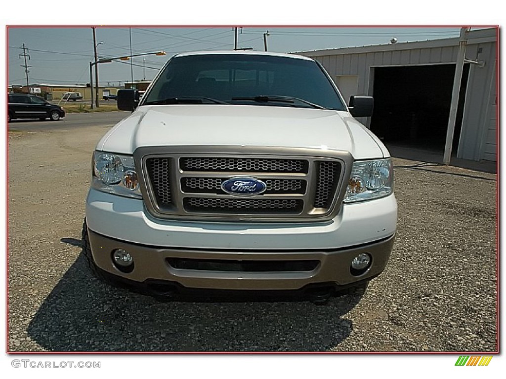 2006 F150 King Ranch SuperCrew 4x4 - Oxford White / Castano Brown Leather photo #15