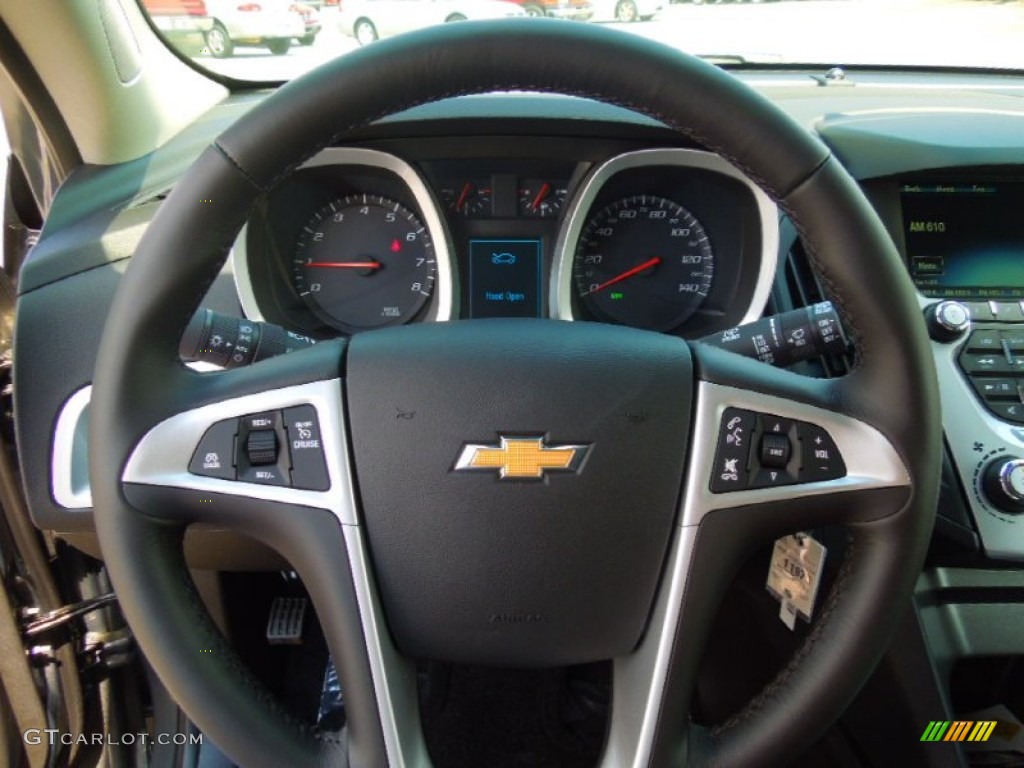 2013 Chevrolet Equinox LT Jet Black Steering Wheel Photo #69447655