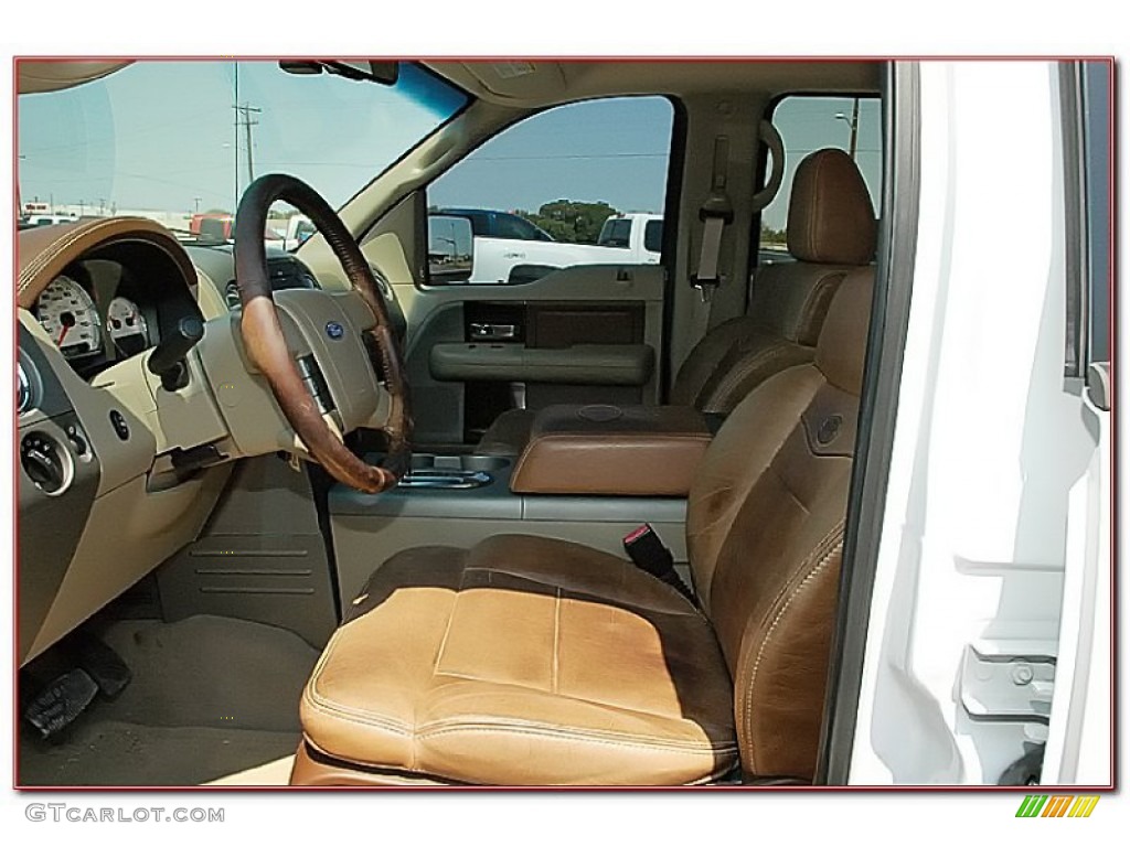 2006 F150 King Ranch SuperCrew 4x4 - Oxford White / Castano Brown Leather photo #17