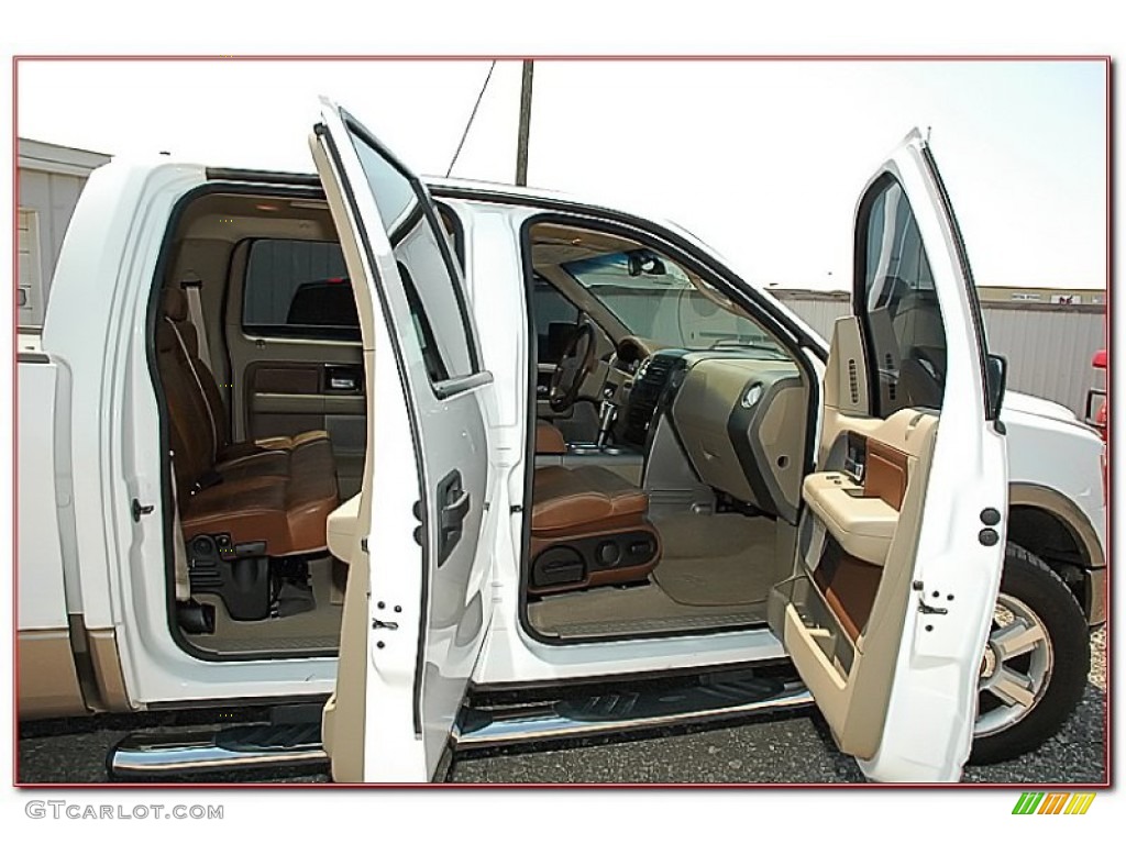 2006 F150 King Ranch SuperCrew 4x4 - Oxford White / Castano Brown Leather photo #41