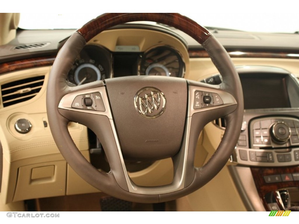 2012 Buick LaCrosse FWD Cashmere Steering Wheel Photo #69448672
