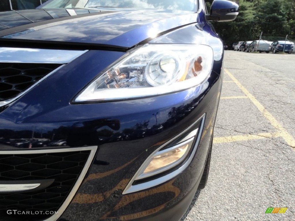 2010 CX-9 Grand Touring AWD - Stormy Blue Mica / Black photo #50