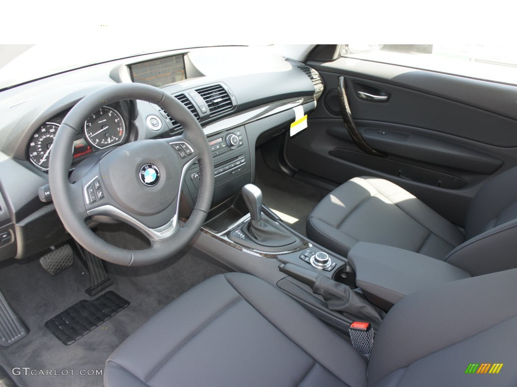 2012 1 Series 128i Coupe - Alpine White / Black photo #5