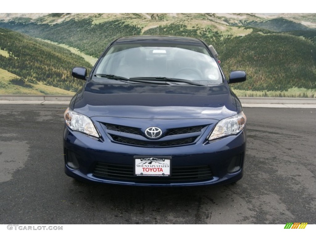 2012 Corolla LE - Nautical Blue Metallic / Bisque photo #3