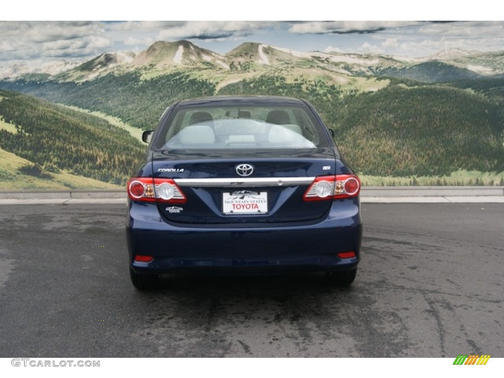 2012 Corolla LE - Nautical Blue Metallic / Bisque photo #4