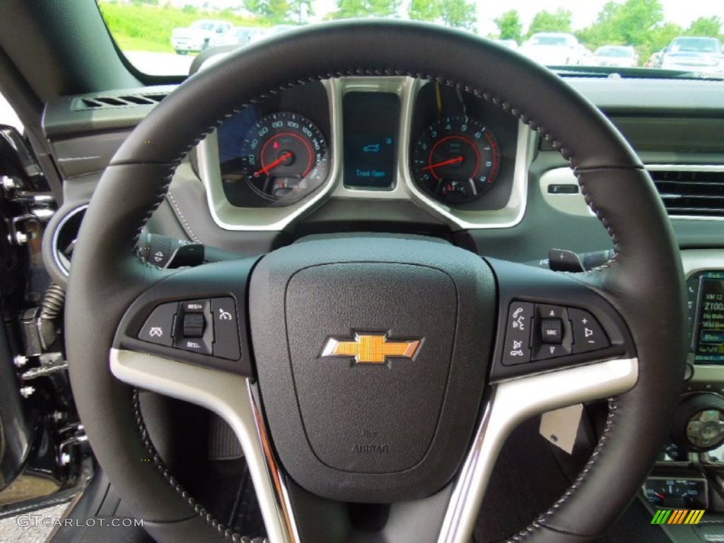 2013 Chevrolet Camaro SS Coupe Black Steering Wheel Photo #69452902