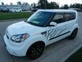 2011 Clear White/Grey Graphics Kia Soul White Tiger Special Edition  photo #2