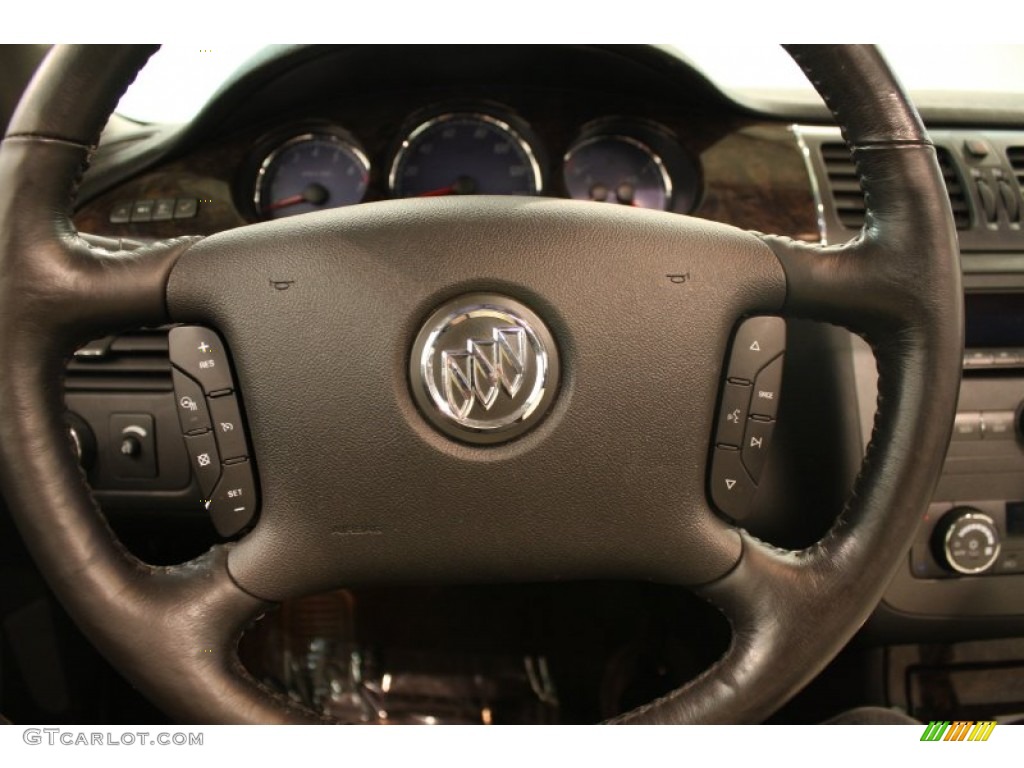 2007 Buick Lucerne CXS Ebony Steering Wheel Photo #69453582