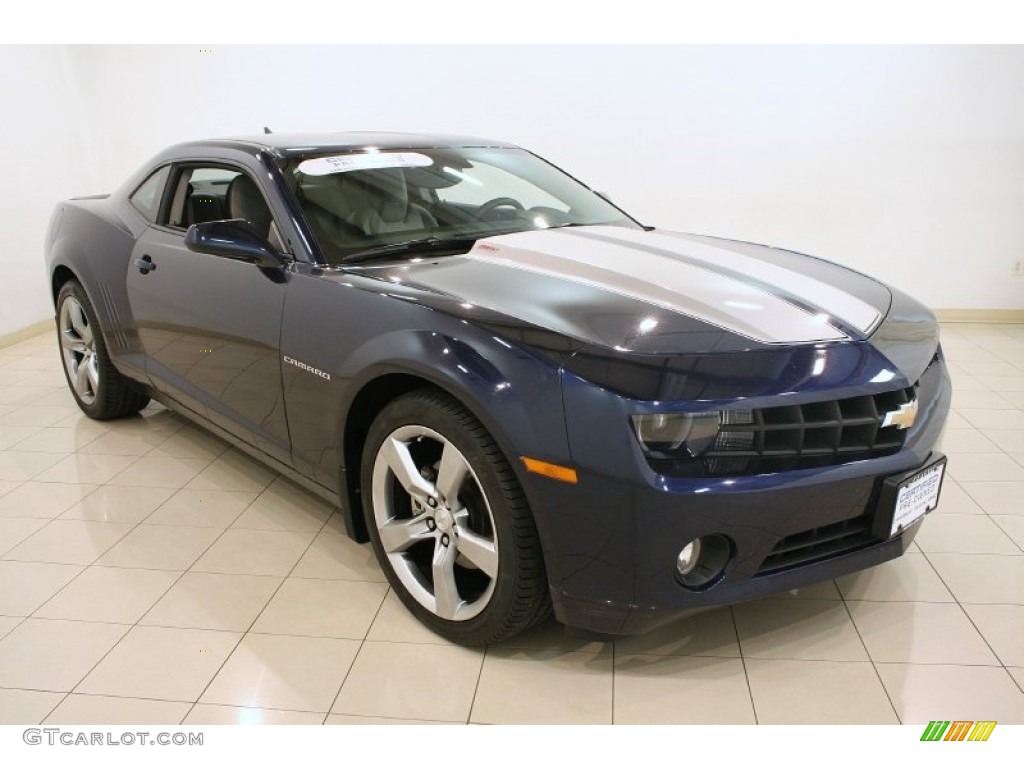 2010 Camaro LT/RS Coupe - Imperial Blue Metallic / Gray photo #1