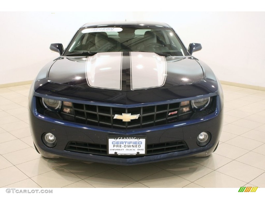 2010 Camaro LT/RS Coupe - Imperial Blue Metallic / Gray photo #2